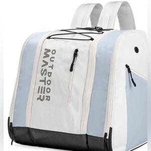NWT 38L Ski Boot Bag, Boot Backpack with Waterproof Bottom for Ski Helmet